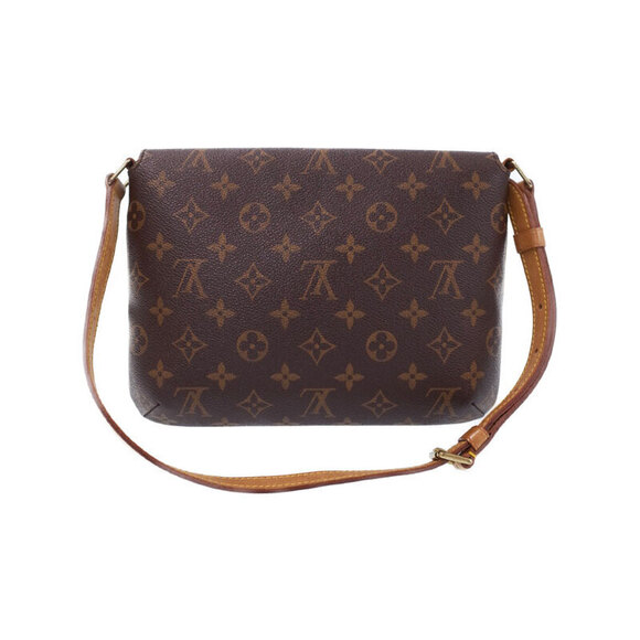 Louis Vuitton Handbags - Louis Vuitton Leather Shoulder Bag Monogram Short Tango Brown Musette